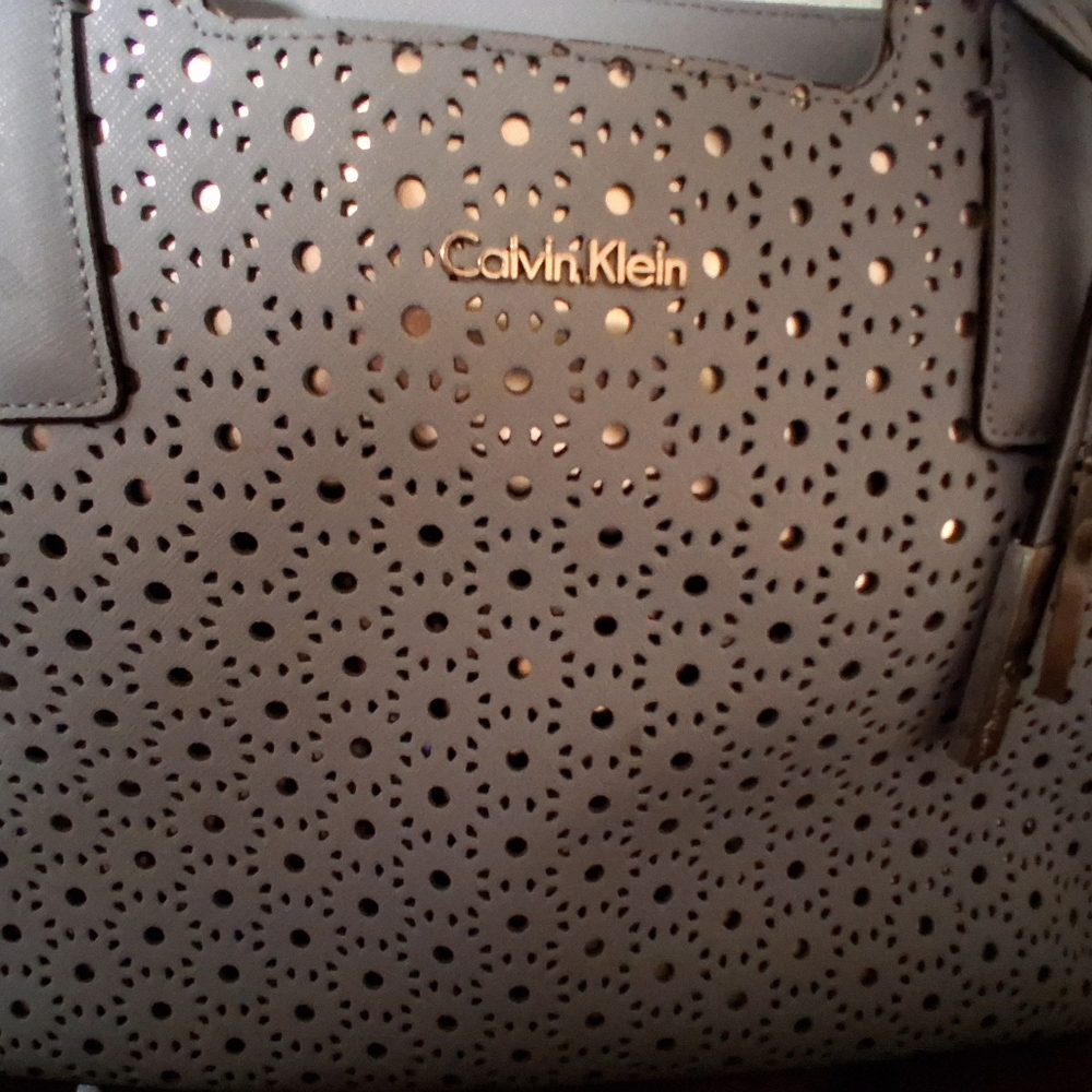 Calvin Klein Light blue Perforated Women's Bag